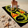 Cobra Kai Fashion Beach Towel: Ideal for Summer Adventures Soft, absorbent and quick drying suitable for swimming and bathing