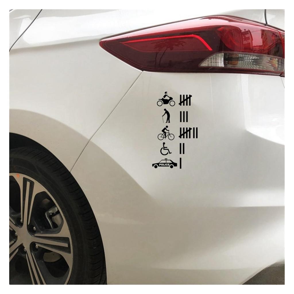 PacuM Accident Hit/Kill Count Funny Bumper Sticker Car Decal Car