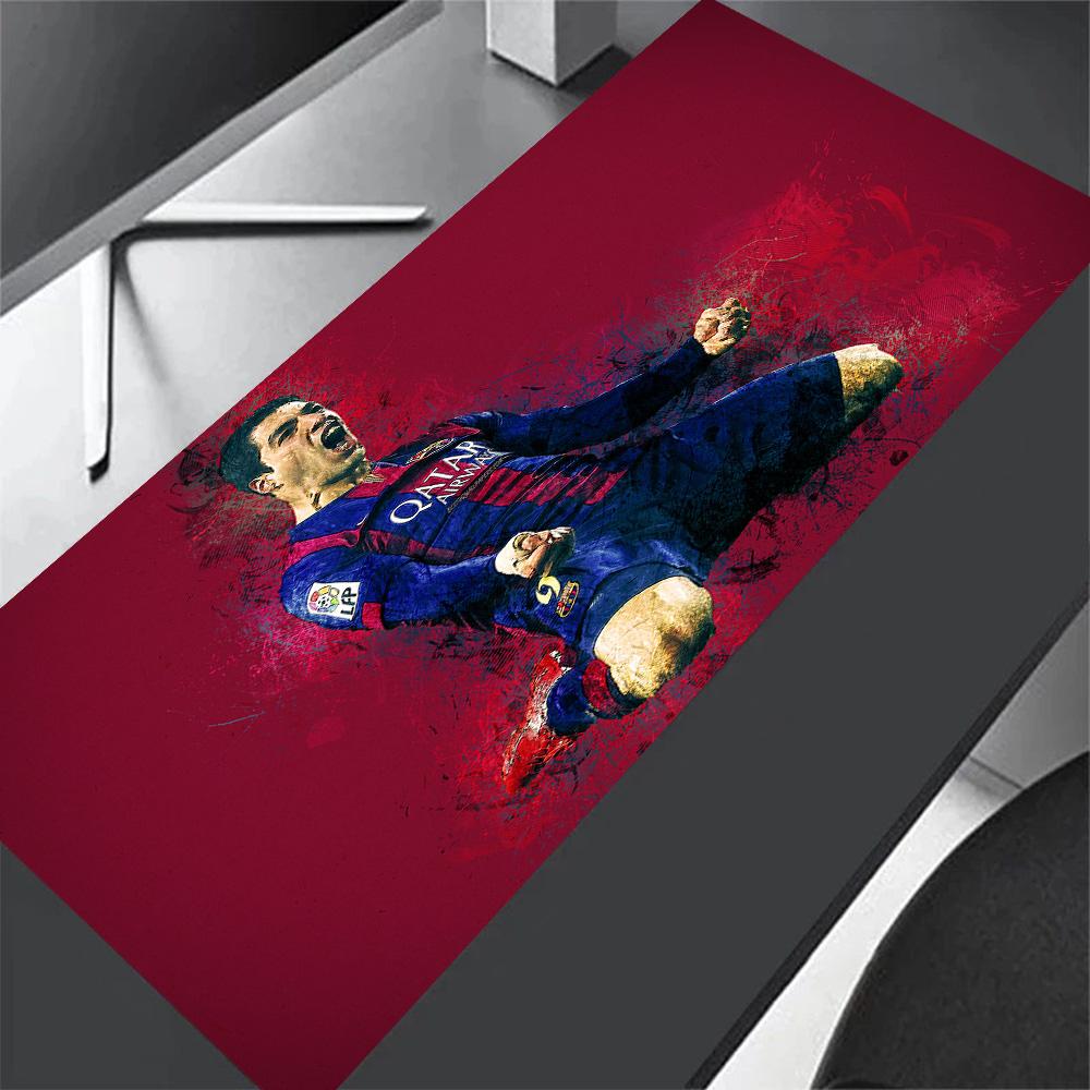 Barcelona Player Celebration Gaming Mouse Pad Gamer Mousepad Computer Desk Mat Non-Slip Rubber Base Computer Decor Item Office Use