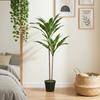 Artificial Cordyline Tree in Pot, 90 cm, 29 Leaves, PEVA
