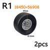 MOC Brick Wheel Hub Technical Tire Car Truck Vehicle Tire Construction Building Blocks 56145 32019 86652 56908 41897 54120 Leduo