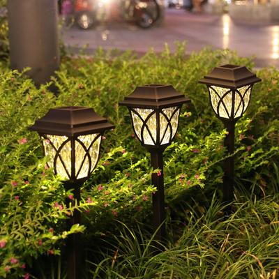 Mini Solar LED Garden Lights Stainless Steel Outdoor Solar Power Pathway Lights Yard Driveway Landscape Lights