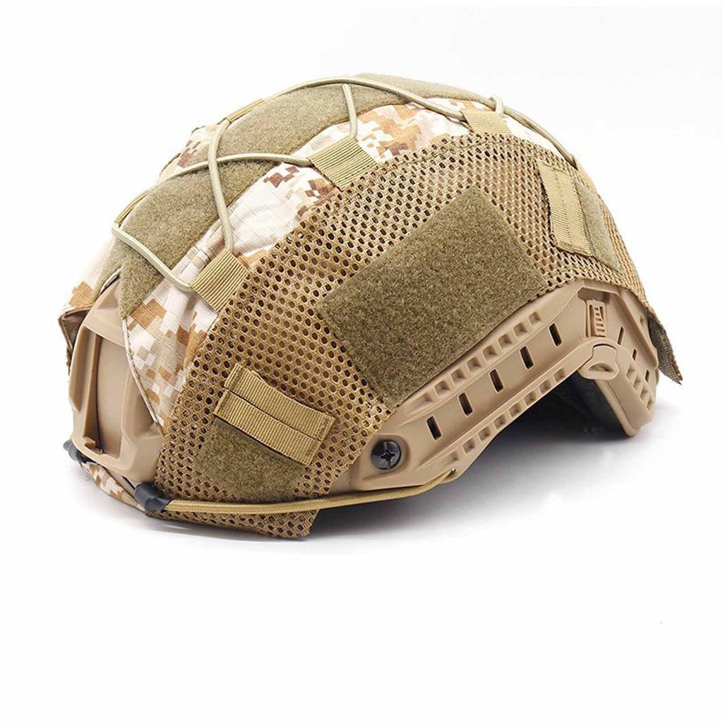 Camouflage Helmet Cover, Upgraded Outdoor Military Helmet Accessory, Hunting, Airsoft, Paintball Helmet Protective Gear