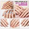 Ice Clear 3-in-1 Aurora Shell One-Step Gel Nail Polish Pen Quick Dry Long-Lasting Manicure Tool 6pcs