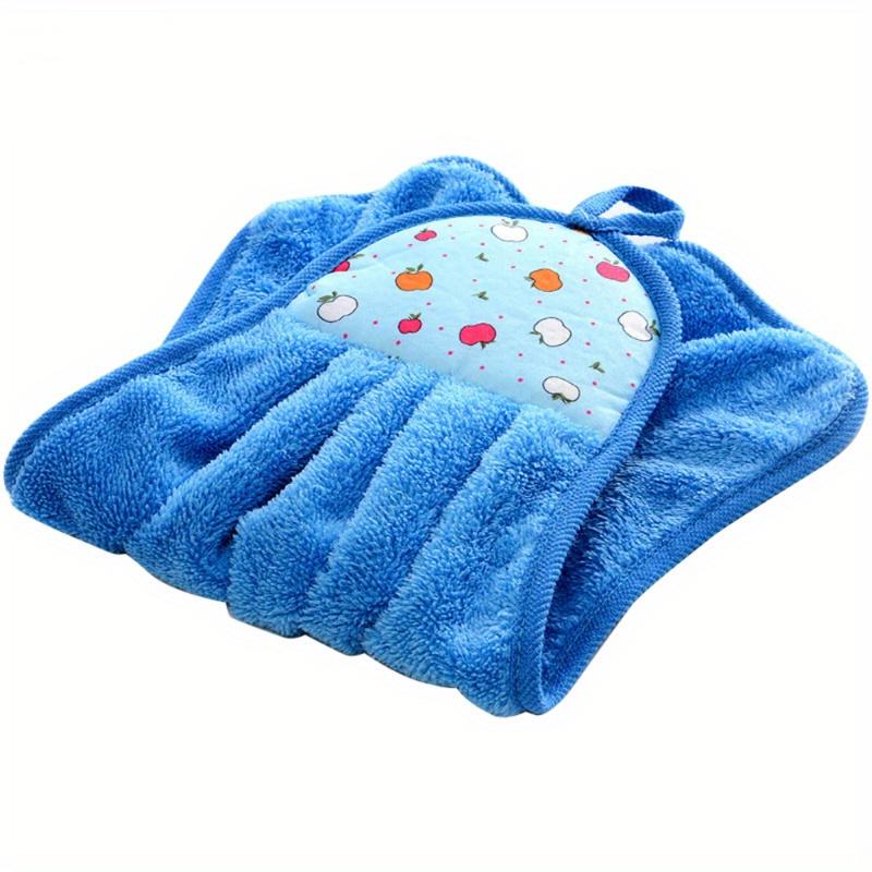 3pcs Coral Velvet Bathroom Supplies Soft Hand Towel Absorbent Cloth Dishcloths Hanging Cloth Kitchen Accessories 30*38cm