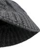 SK8ER ROCK Cable Knit Cross Bucket Hat ((Charcoal))