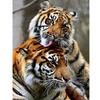 Animal DIY 5D Diamond Painting Cross Stitch Tiger Diamond Embroidery Full Round Resin Mosaic Rhinestones Handmade Holiday Gift