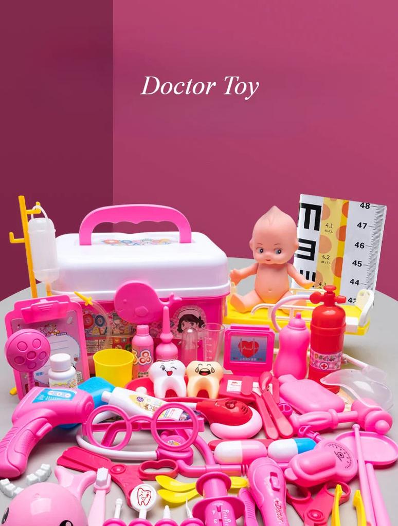 Kids Doctor Set Dentist Nurse Pretend Play Toys Simulated Stethoscope Medical Tool Kit Medical Role Play Accessories Fun Gifts