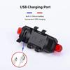 USB Rechargeable Waterproof Mountain Bike Lamp Warning Cycling Taillight Bike LED Headlight Tail Light For Electric Scooter