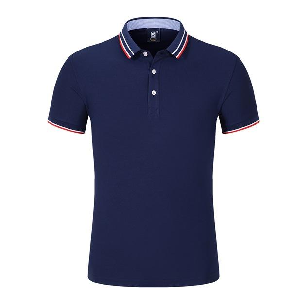 Lässiges Atmungsaktives und Bequemes Poloshirt Einfarbig Kurzarm-T-Shirt