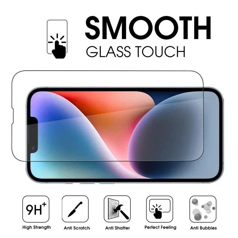 5Pcs Schutzglas für iPhone 15 11 12 13 14 Pro Max 15 Plus Displayschutzfolie für iPhone 13 Mini XR X XS MAX gehärtetes Glas