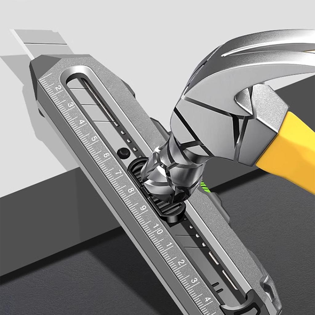 Wytrzymały nóż uniwersalny Narzędzia uniwersalne ze stopu aluminium Uniwersalne narzędzia tnące Konstrukcja ze stali SK5 zapewniająca gładkie cięcia