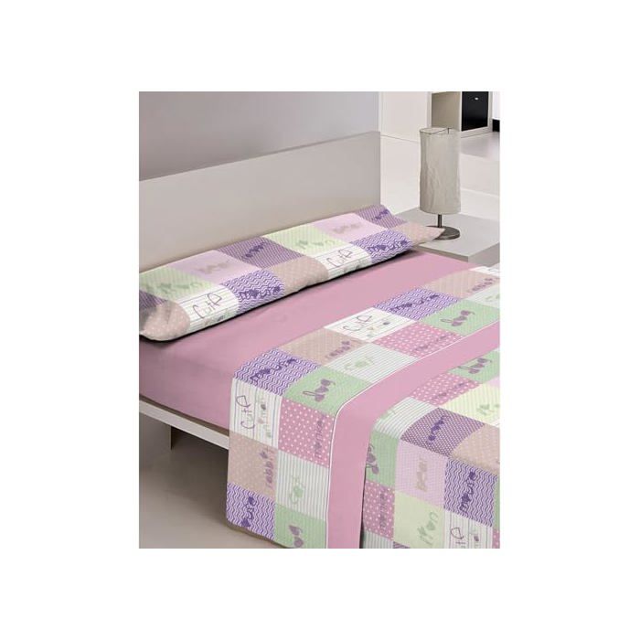 Parure de lit pour lit de 105 cm - Hosteline - 2 pièces - Multicolore - 32x24x5 cm - Taille unique
