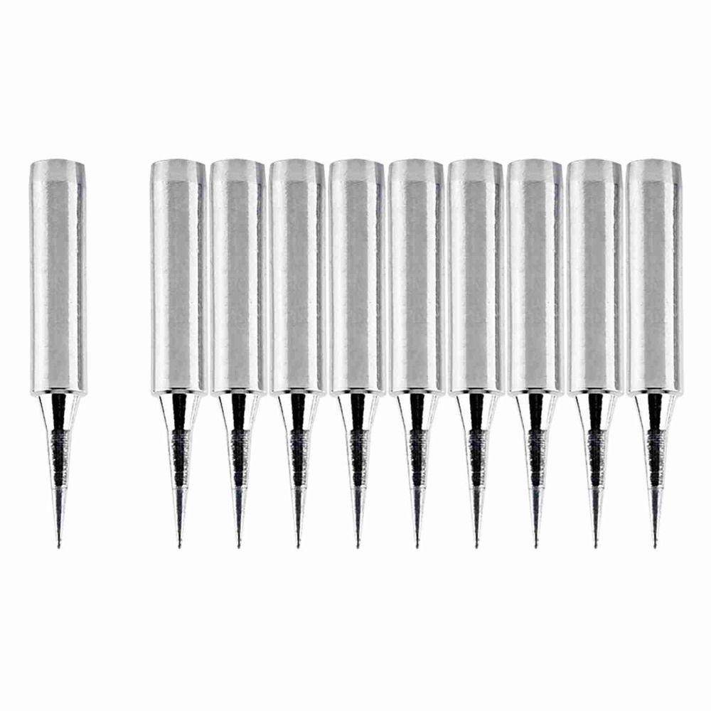 10PCS Precision 900M-T-I Soldering Iron Tips Copper Replaceable Soldering Tips Welding Head Tool Compatible with 936, 937