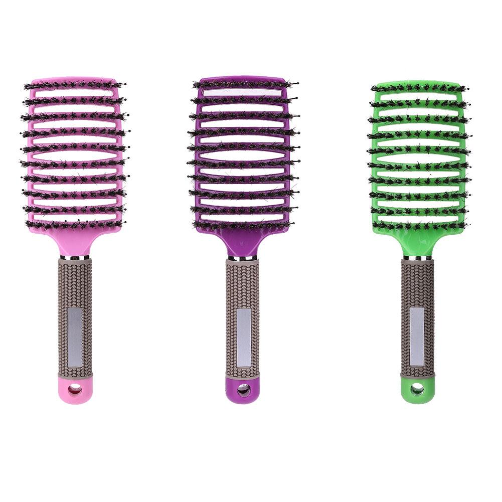 1pc Women Hair Scalp Massage Comb Bristle Resin Anti Static Hairbrush Pro Salon Stylist Hairdressing Styling Tool