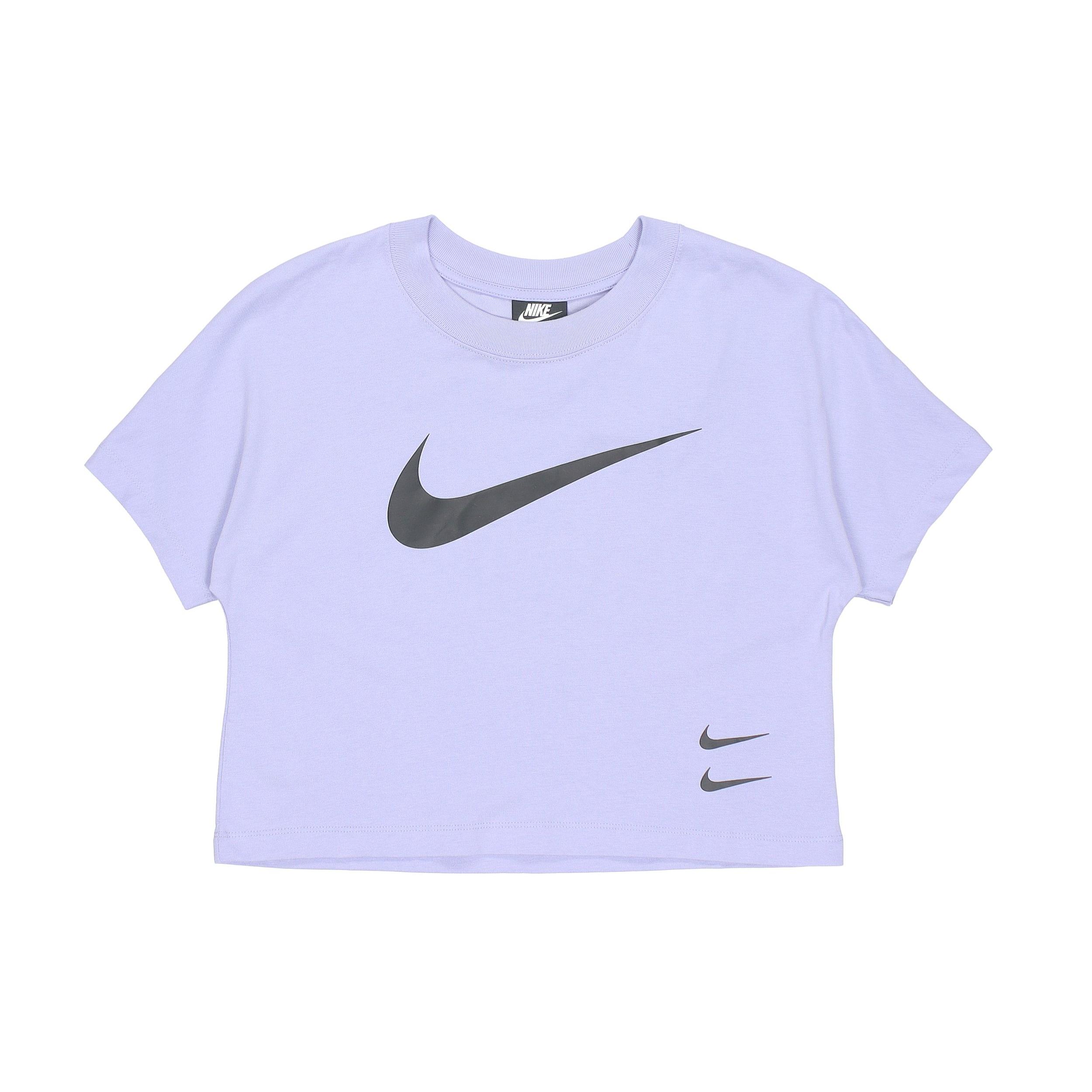 (WMNS) Nike SPORTSWEAR SWOOSH Logo Short Sleeve Purple Women s CJ3765-569 M