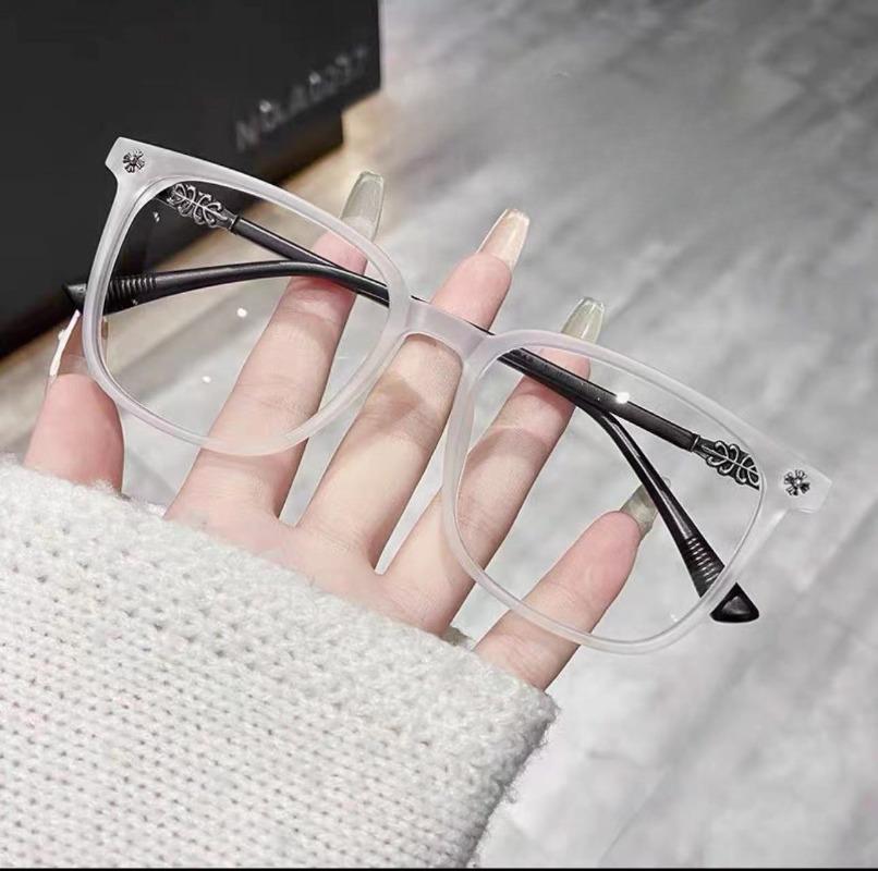 

Female Students Large Spectacle Frame Frame Myopia Degree eyeglasses Anti Blue Light Color Changing Eyeglasses Male Myopia Finished Product Glasses Anti blue light 0