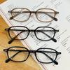 Retro leopard print small square glasses unisex TR glasses anti-blue light myopia fashion style advanced sense of literature and art
