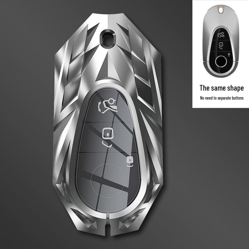 

Серия Armor Чехол для ключа Mercedes S-Class 2021 из ТПУ с кнопками, из коровьей кожи и металла OPP Bag