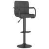 VidaXL Bar Stool Dark Grey Fabric