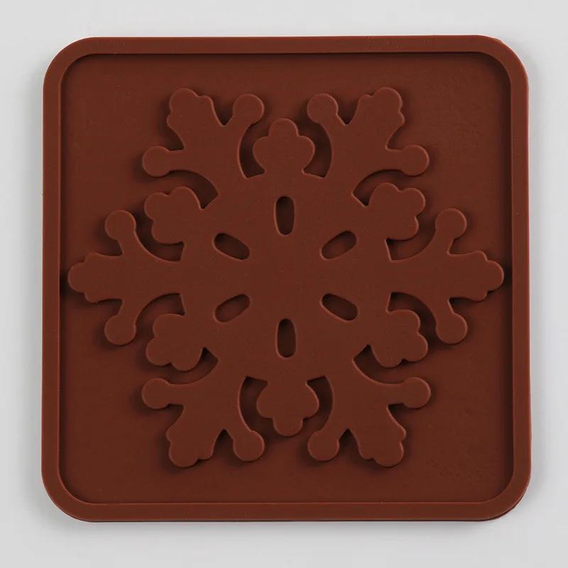 Square Silicone Coasters Non-slip High Temperature Resistant Waterproof Coaster Placemats Home and Decoration Kitchen Utensils