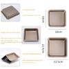 1Pc Carbon Steel Square Cake Baking Tray 6/8 Inch Non-Stick Toast Plate Pizza Cake Mold Baking Pan Bread Oven Bakeware