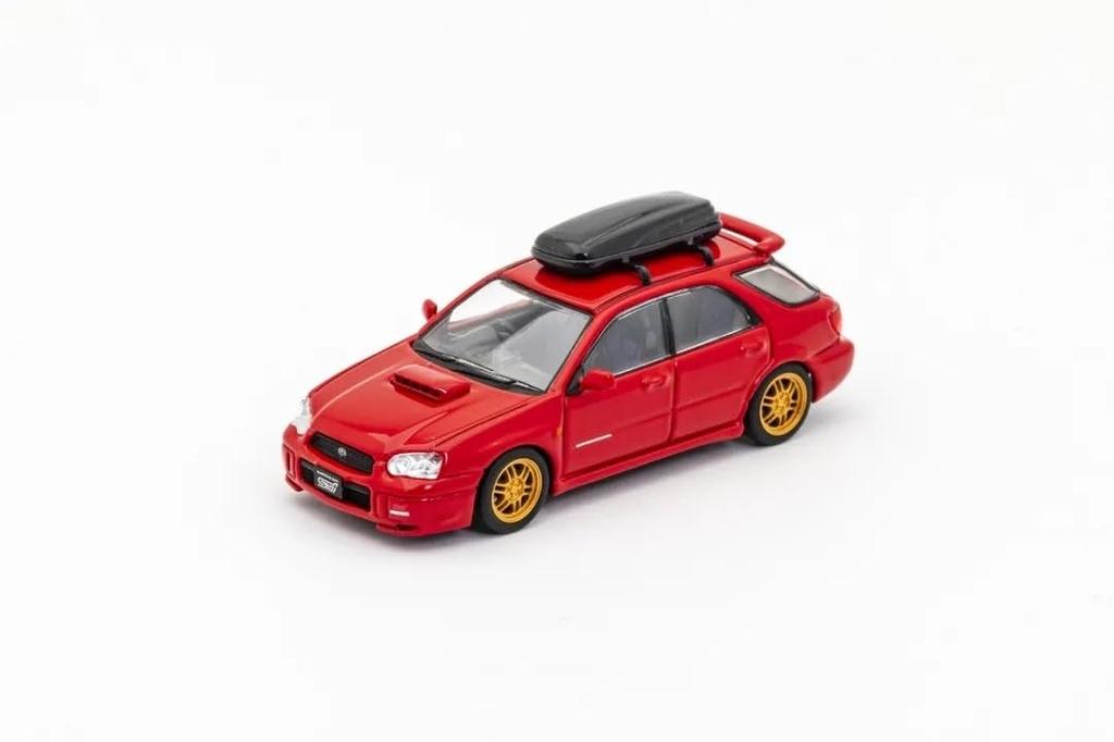 Furuya Impreza WRX STI Subaru Impreza wagon GG 8th generation with parts red the 1/64 (under pedestal)