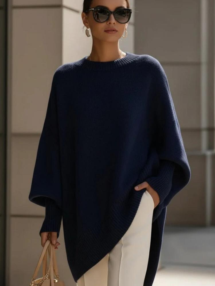 Oversized Knit Sweater Women Loose Fit Casual Pullover Long Sleeve Top