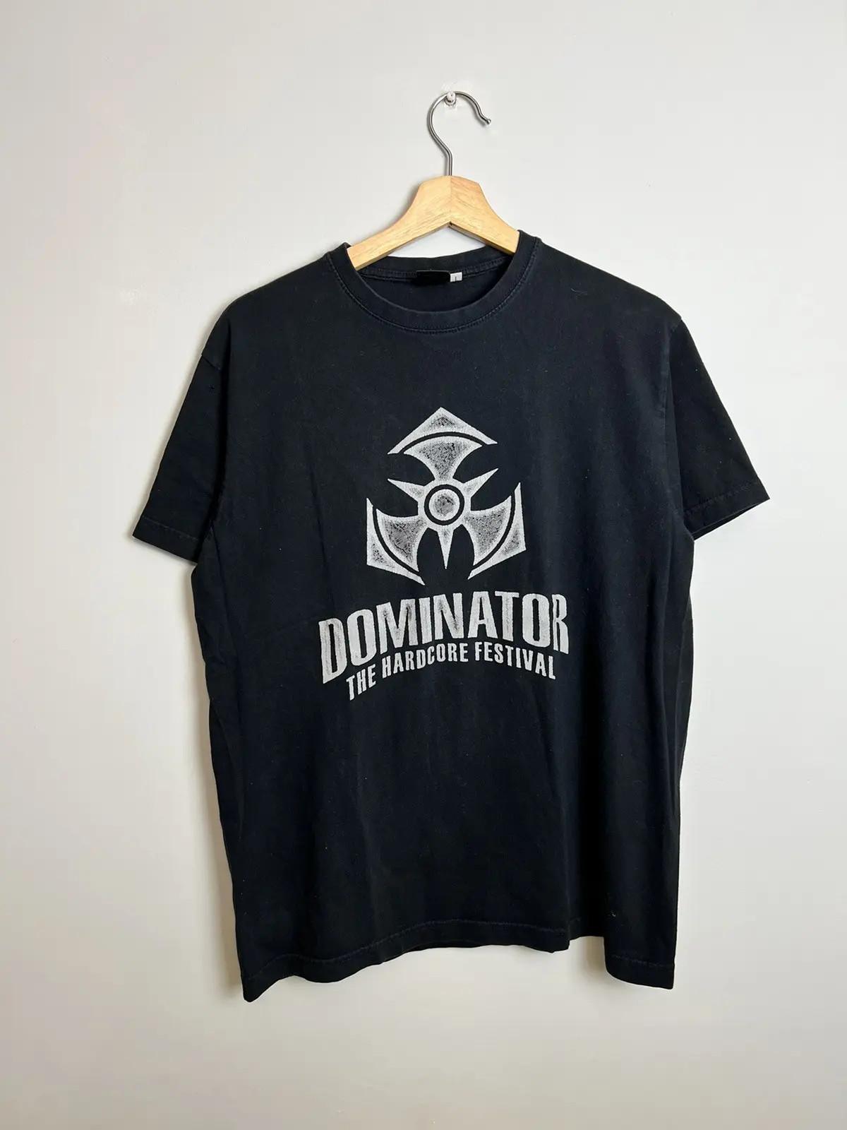 Винтажная футболка 00-х Dominator Hardcore Festival Thunderdome Унисекс L