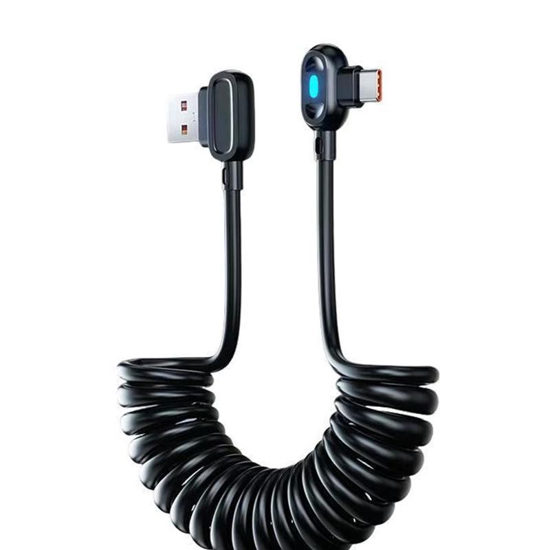 120W Super Fast Charging Type-C Luminous Cable, Compatible with Apple, Huawei, Xiaomi 6A Devices