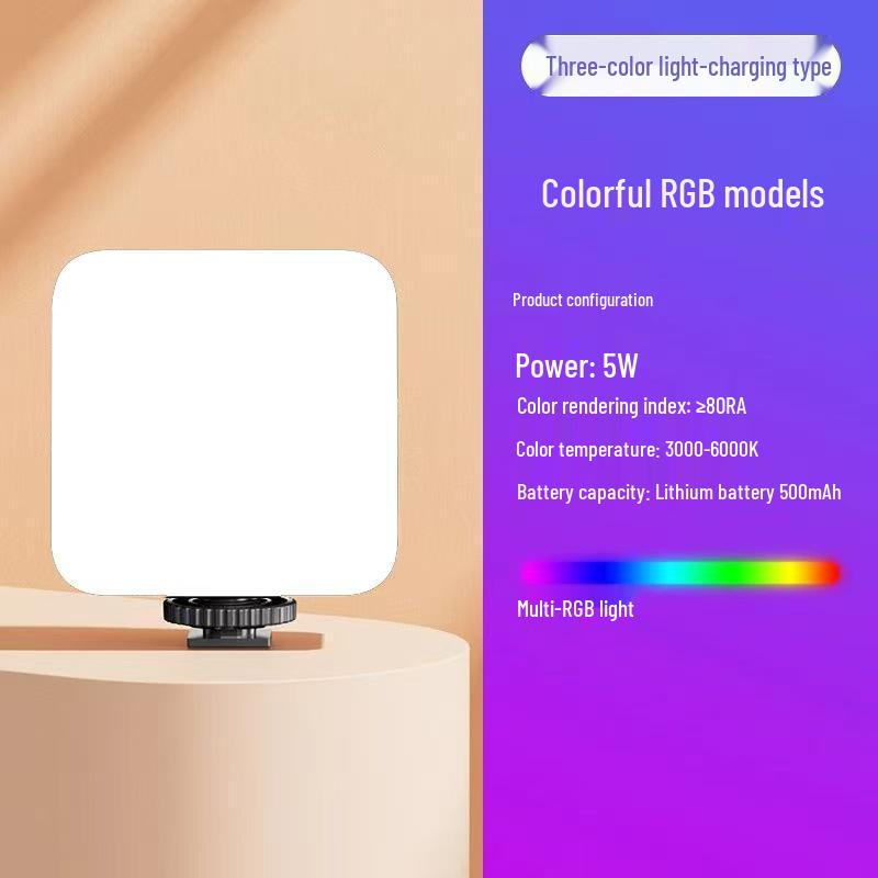 Portable RGB LED Fill Light for Mobile Photography & Live Streaming