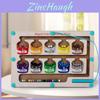 Wooden Puzzle Counting Toy With Magnetic Color Marbles For Early Education And Cognitive Development