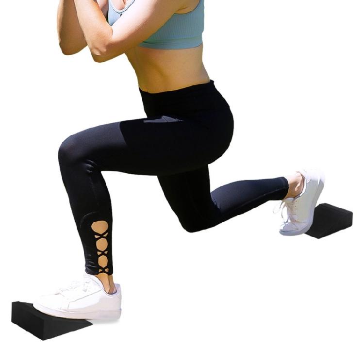 2Pcs Squats Wedges Block Weightlifting Calf Stretcher Slants Board Foot Stretch Wedges Block for Strength Training