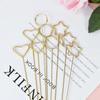 30/60pcs Creative Metal Card Holder DIY Star/Heart /Round Shape Message Card Clip Stainless Steel Durable Memo Clip Holders