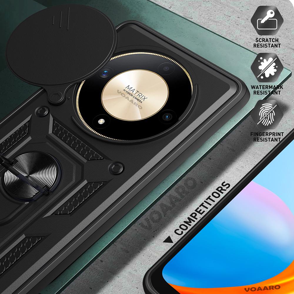 Slide Lens Camera Protection Funda for Honor X9B Case for Honor X9B Armor Case Magnetic Ring Stand Holder Cover Shockproof Capa