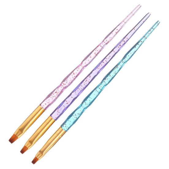 

3Pcs/Set Nail Art Acrylic UV Gel Extension Painting Brush Drawing Pens