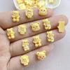 50Pcs Cute Mini Cartoon Bear Nail Art Resin Designer Charms DIY Craft For Nail 3D Decorations Jewelry