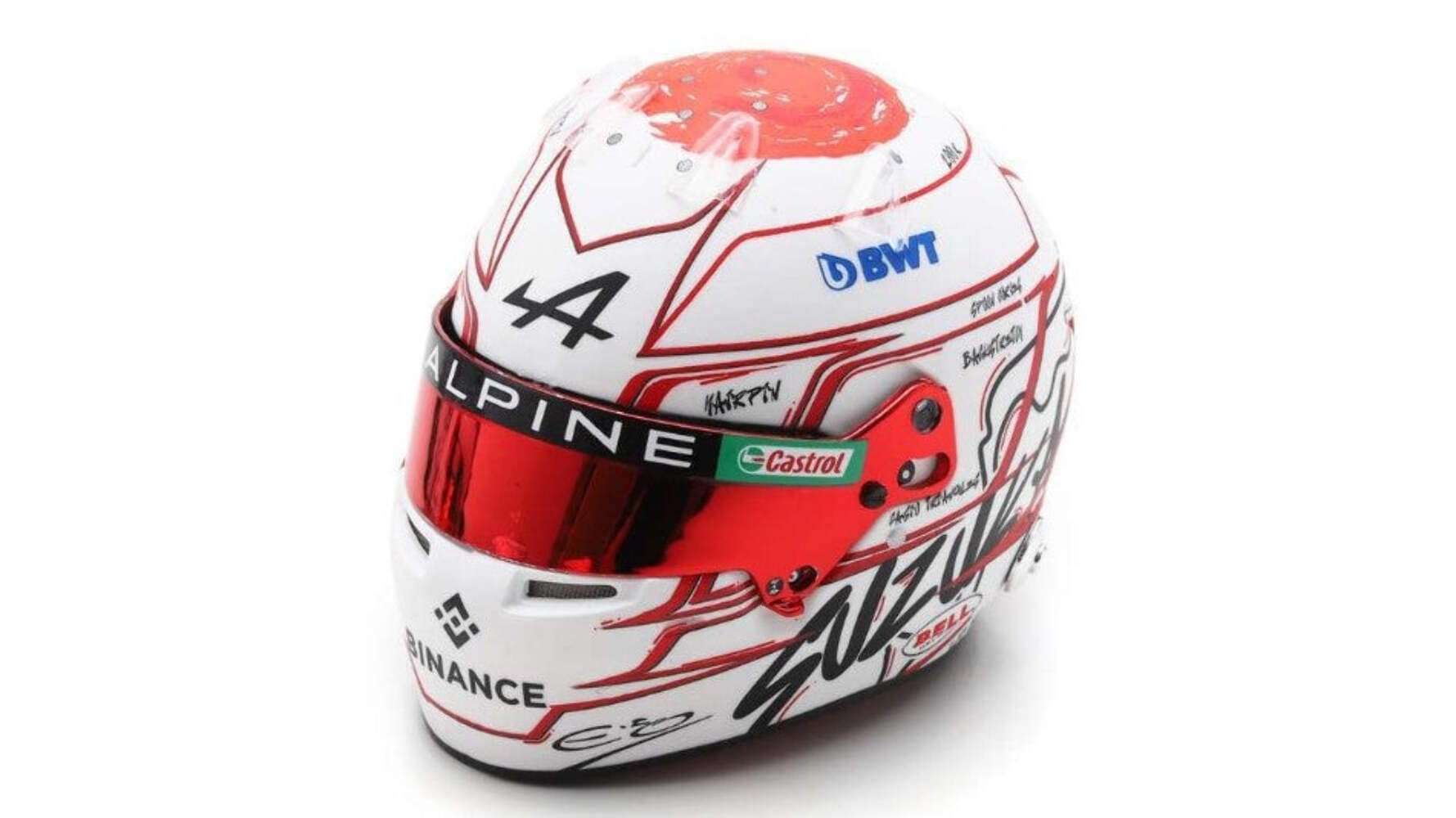 

Шлем Spark BWT Alpine F1 Team Ocon 2023 F1 Гран-при Японии 1/5 E.