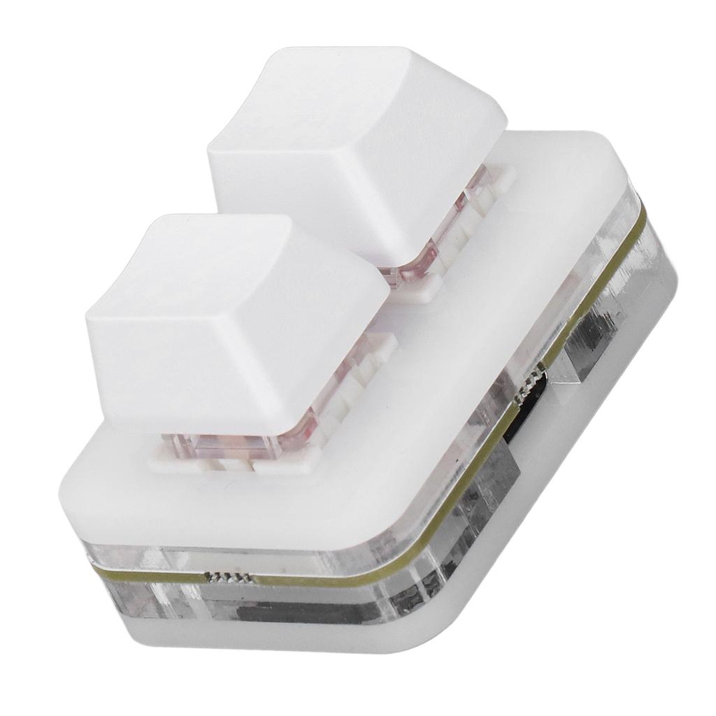 2 Tasten Rot   Tastatur   USB Mechanisches Tastaturpad für Rhythmusspiele Copy Paste Funktion