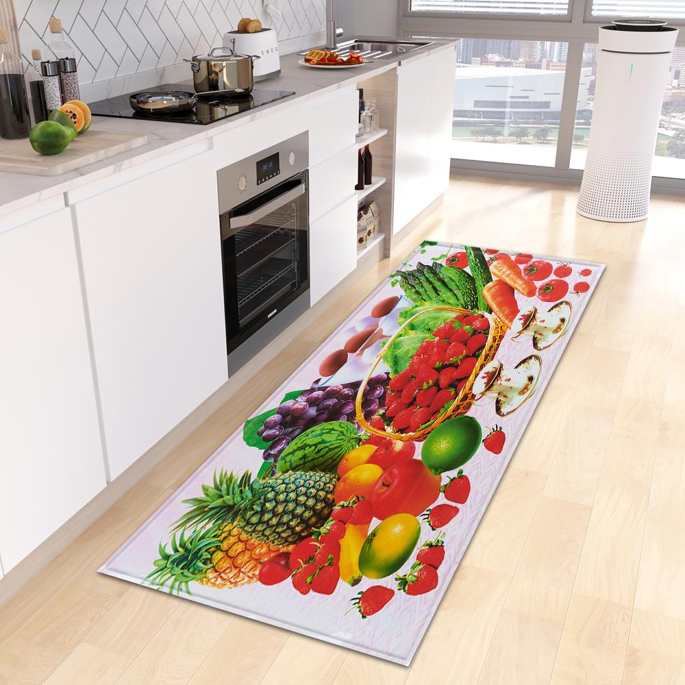 Entrance Door Mat Fruit Corridor Kitchen Mat Living Room Floor Mat Bathroom Door Household Non-slip Carpet