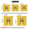 2pcs 2D Flat Printing Drapes Hard-working Bee Polyester Without Electricity Festive Wall Decor Use for Photo Booth Props