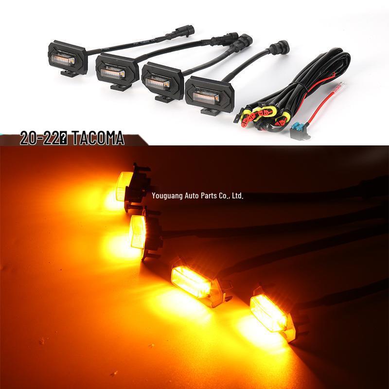 2020 Toyota Tacoma Off-road 6-Light Grille LED Yellow Lights