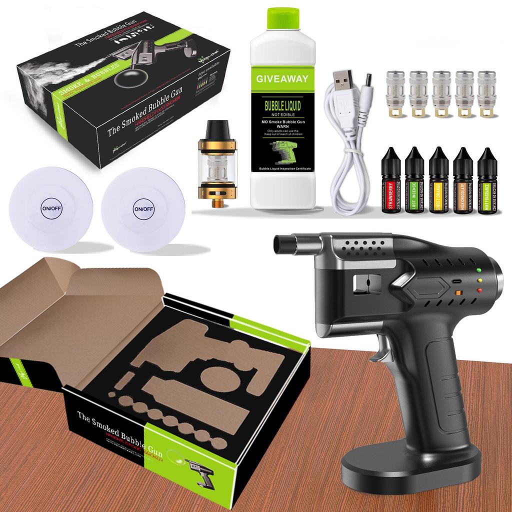 Spanish Molecular Gastronomy Smoked Bubble Gun for Creative Cocktails and Aromatic Dishes