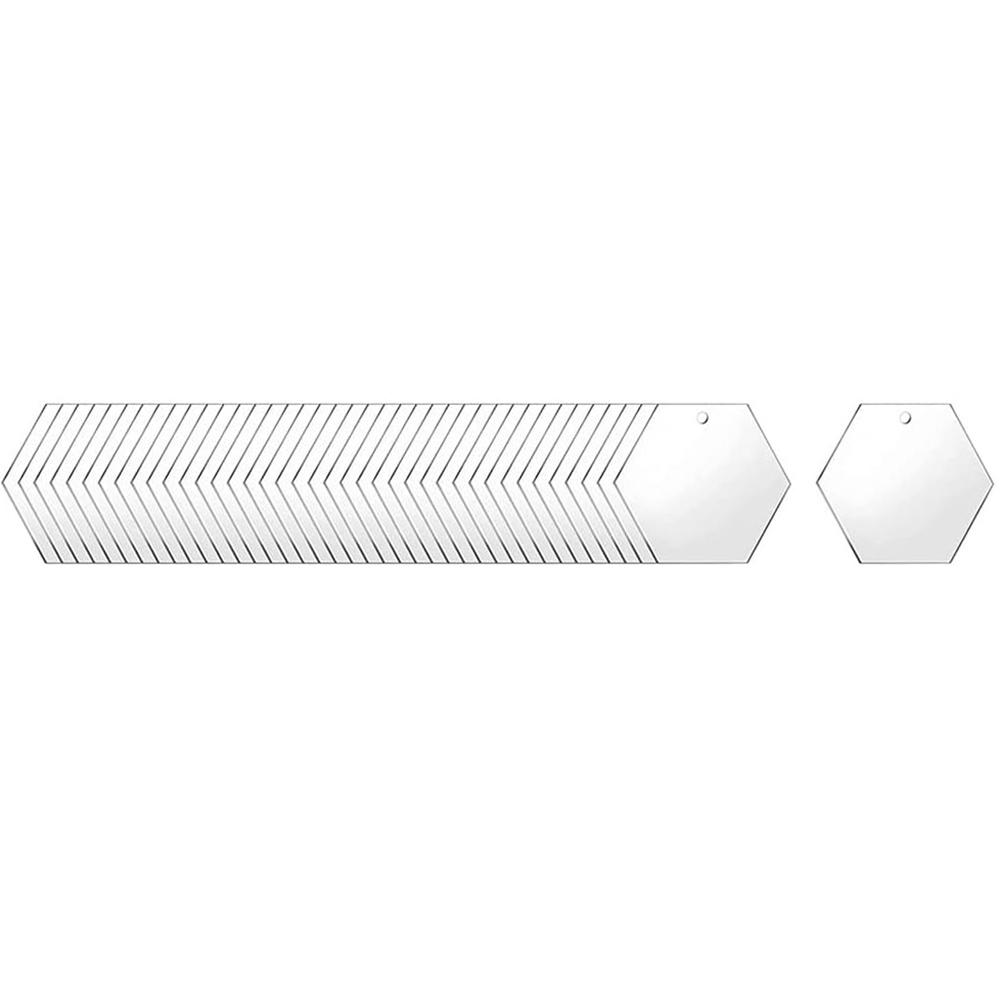 Acrylic Keychain Blanks,Circular Transparent Disc Decorative Blanks,With Holes For Use With Vinyl,DIY Keychains and Handicrafts