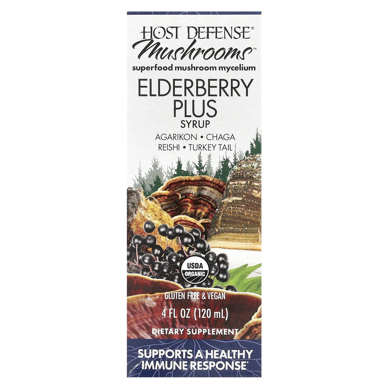 

Mushrooms™, Elderberry Plus Syrup, 120 Ml (4 Fl Oz)