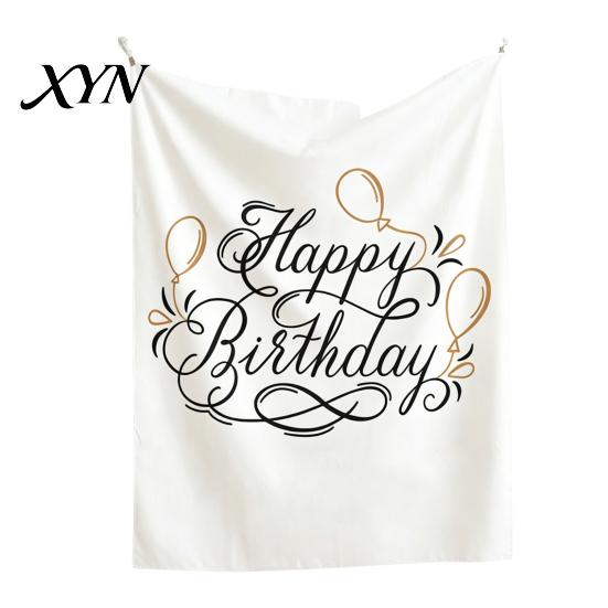 Nature Style Backdrop Baby Birthday Backdrop, Greenery Forest Banner for Boy Girl, Linen-like Polyester Fabric 100 Day Celebration Party Decorations,