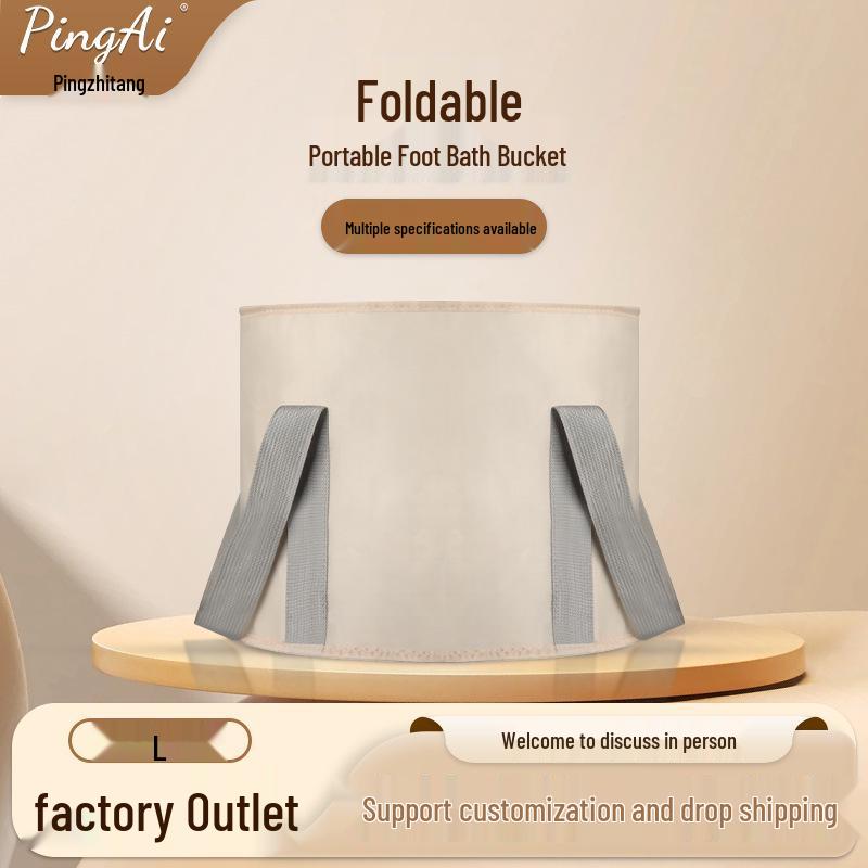 Foldable Portable Foot Spa Basin - Compact Foot Soak Bag for Home & Dorm Use