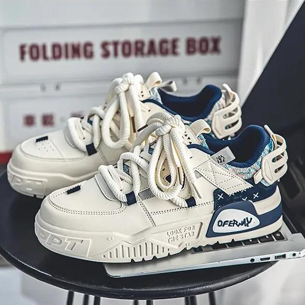 Internet Celebrity Hot Men's Shoes Versatile Black White Panda Board Student Leather Surface Soft Sole Sports Casual Small Trendy