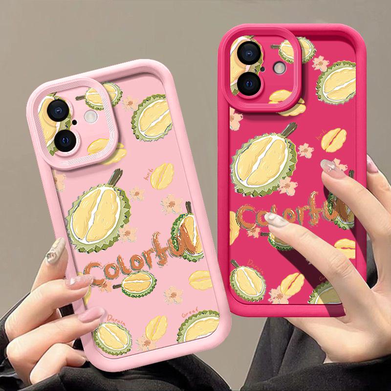 For iPhone 16 Pro Max Fruit Print Phone Case For iPhone 16e 15 14 13 12 Pro Max Plus 11 XR XS TPU Soft Shockproof Case Cover