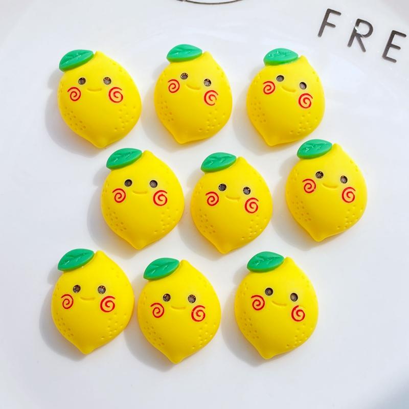 10 Stück Neue Harz Mini Süße Früchte Serie Flache Rückseite Scrapbooking Haarspangen Mitte Verzierungen DIY Zubehör